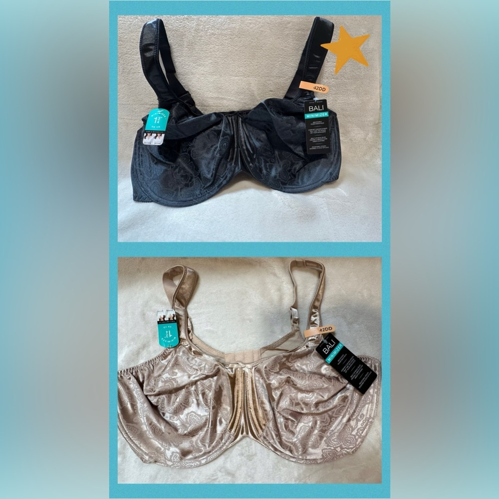 Bali Satin Tracings Underwire Minimizer Bras (2)